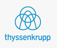 Logo da empresa thyssenkrupp, vaga Comprador  Itajaí